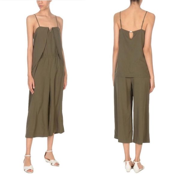 Halston Heritage Khaki Jumpsuit size S